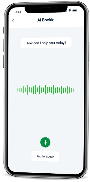 AI Bookie voice assistant on phone