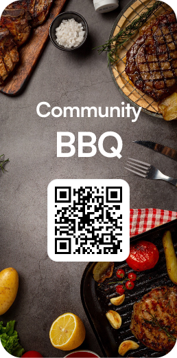Community BBQ poster
