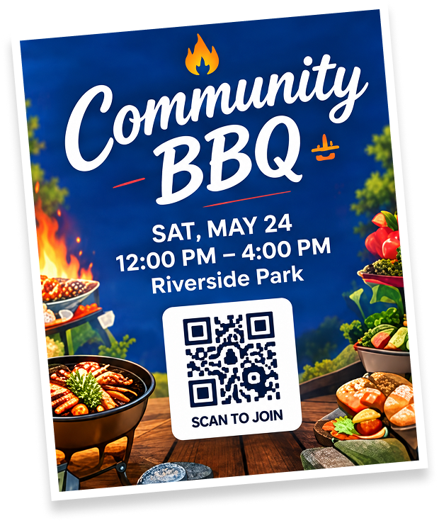 Community BBQ flyer