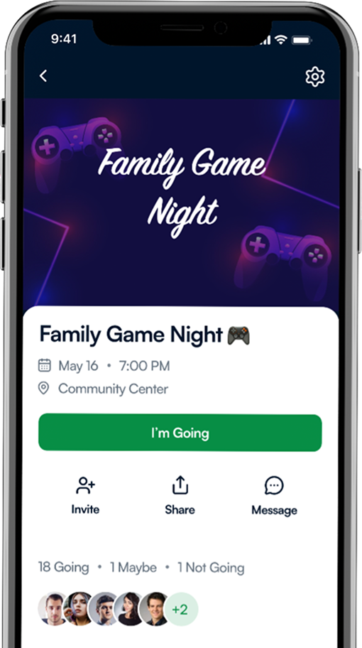 Event posted to a phone